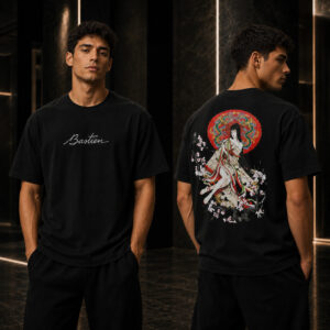 Playera-Geisha-Negro-Basitenclothing